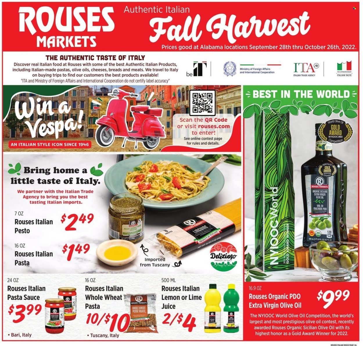 Rouses Markets (AL, LA, MS) Weekly Ad Flyer Specials September 28 to October 26, 2022