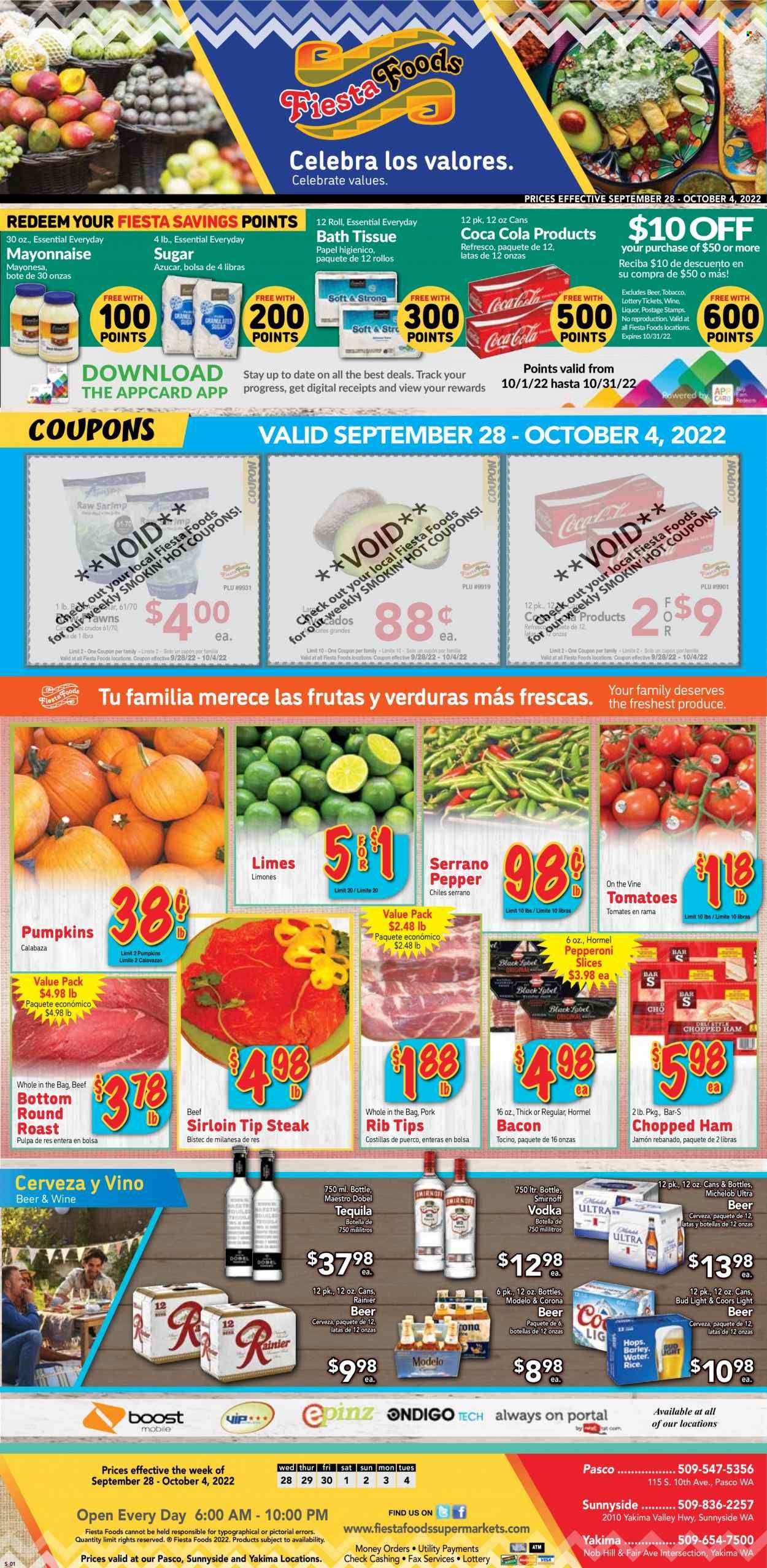 Fiesta Foods SuperMarkets (WA) Weekly Ad Flyer Specials September 28 to October 4, 2022