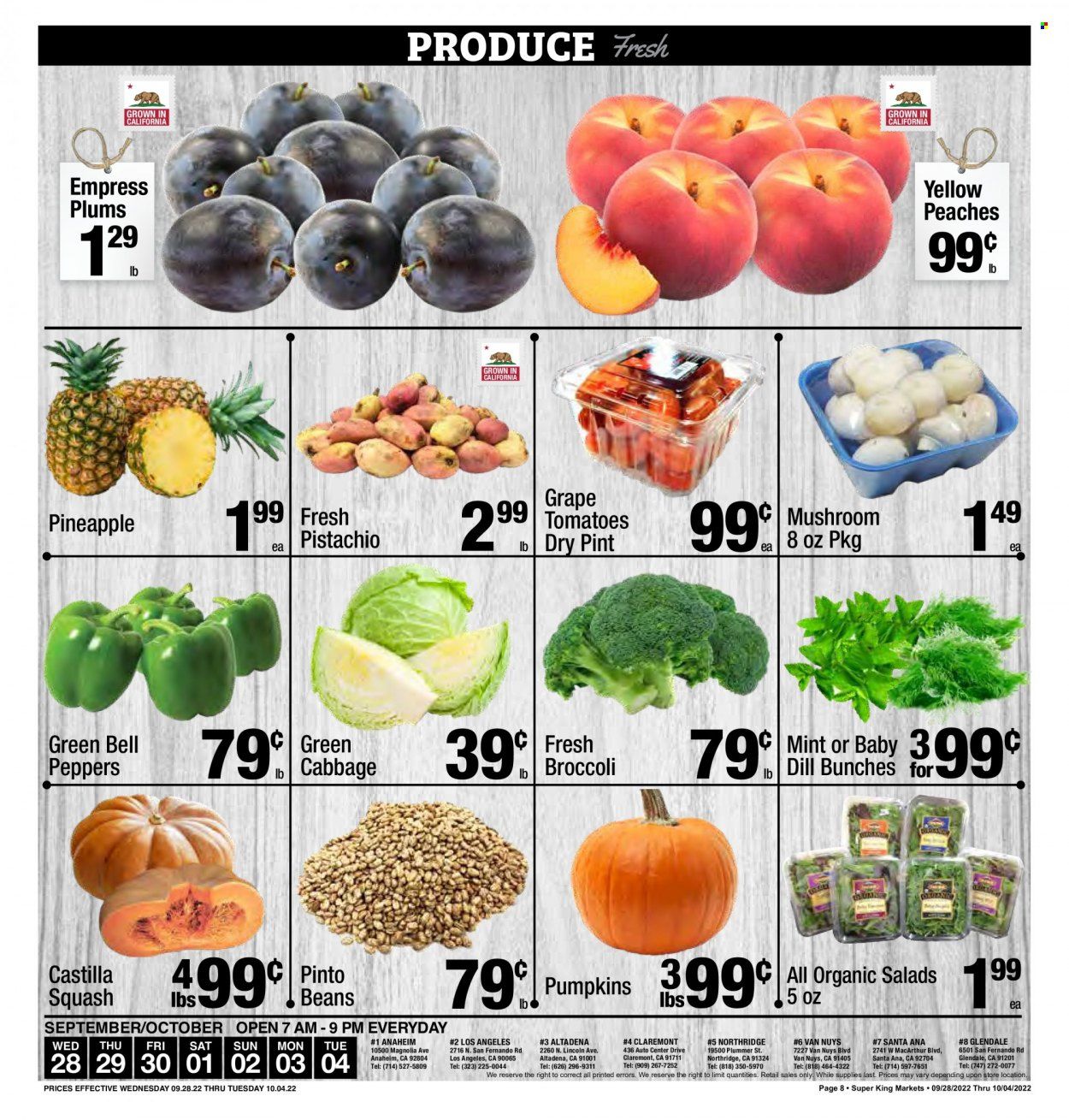 Super King Markets (CA) Weekly Ad Flyer Specials September 28 to October 4, 2022
