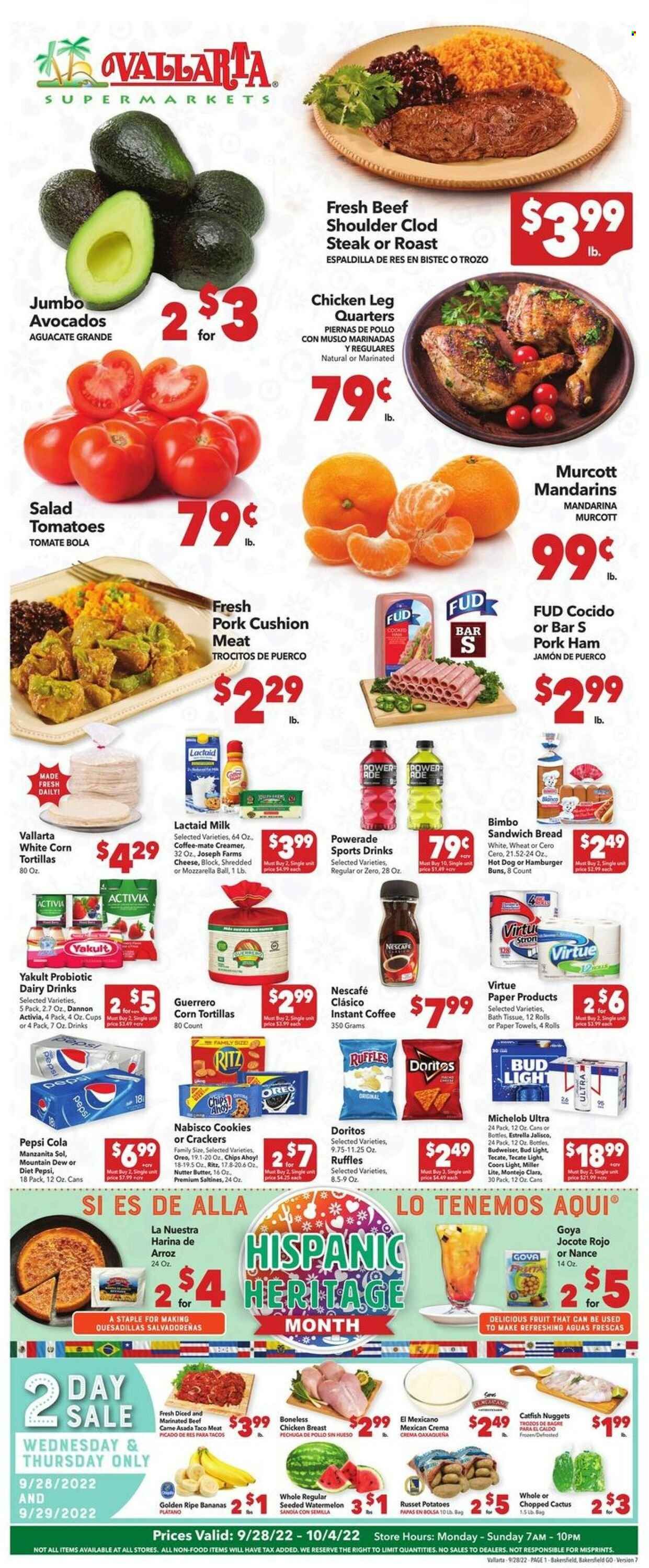 Vallarta (CA) Weekly Ad Flyer Specials September 28 to October 4, 2022