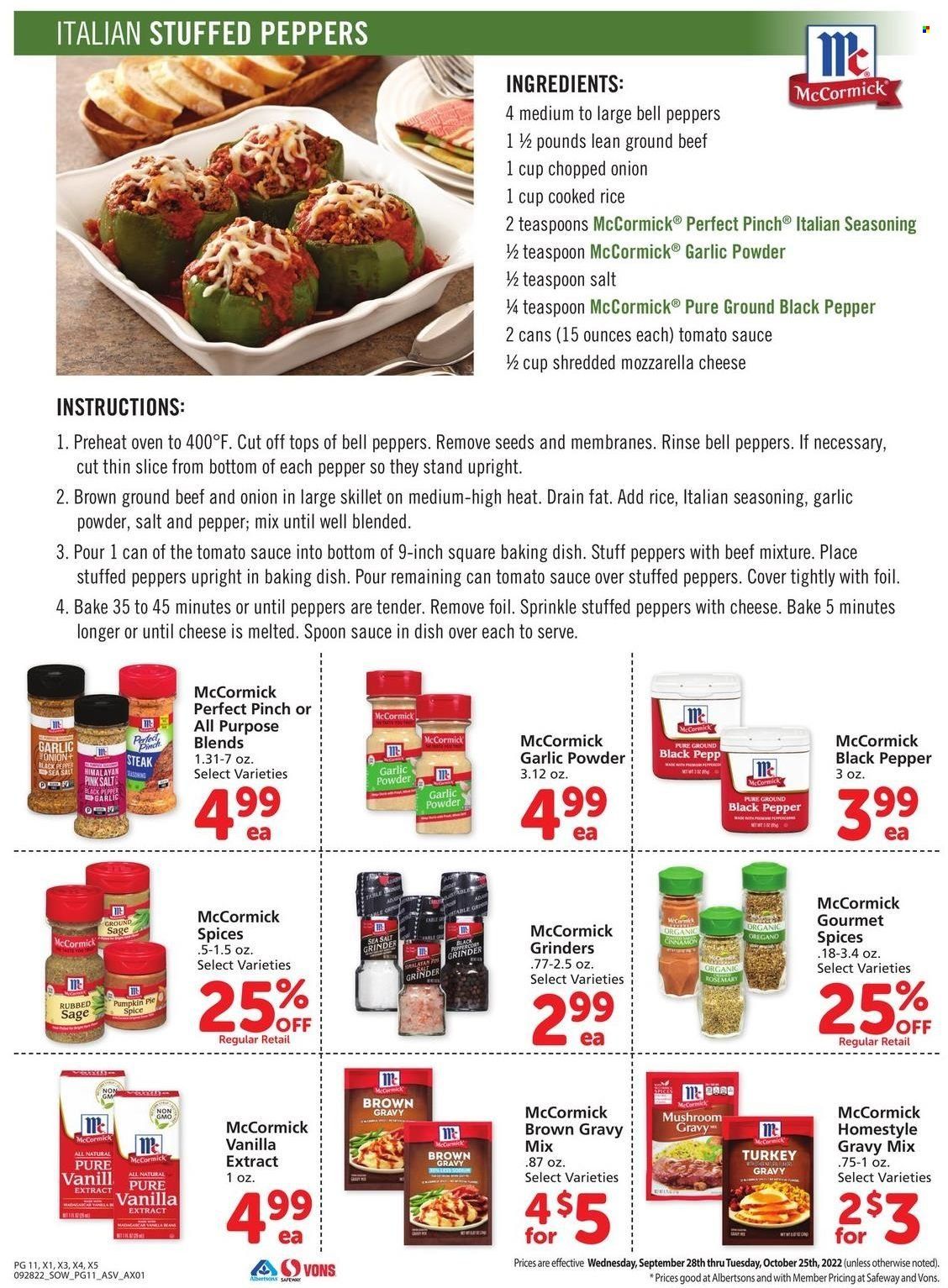 Safeway (AZ, CO, ID, MT, NE, NM) Weekly Ad Flyer Specials September 28 to October 25, 2022