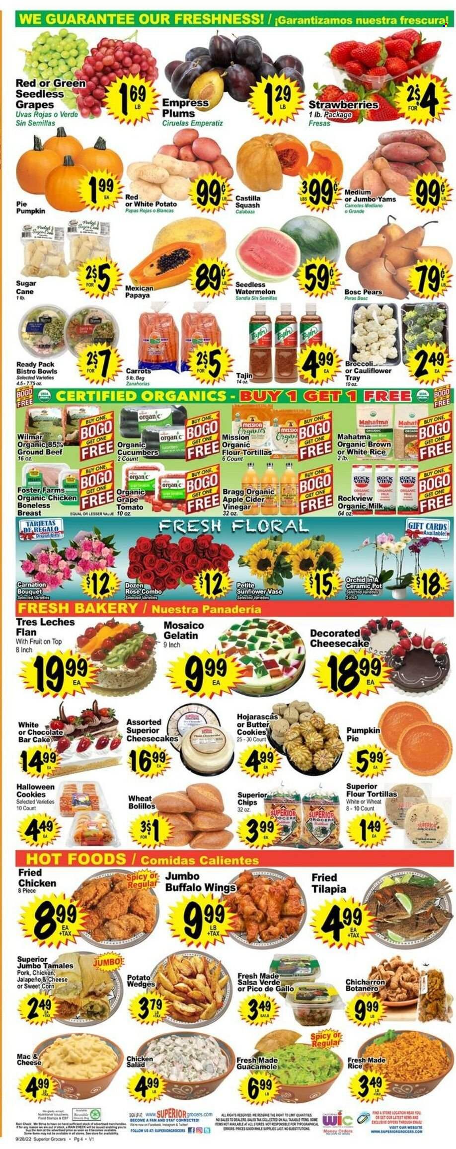 Superior Grocers (CA) Weekly Ad Flyer Specials September 28 to October 4, 2022