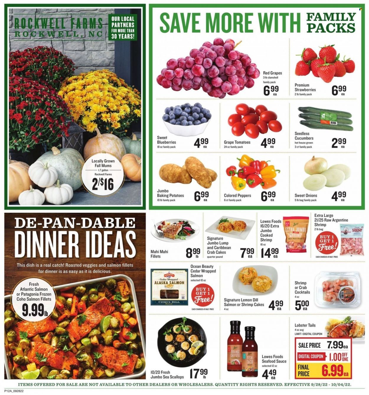 Lowes Foods (NC, SC) Weekly Ad Flyer Specials September 28 to October 4, 2022