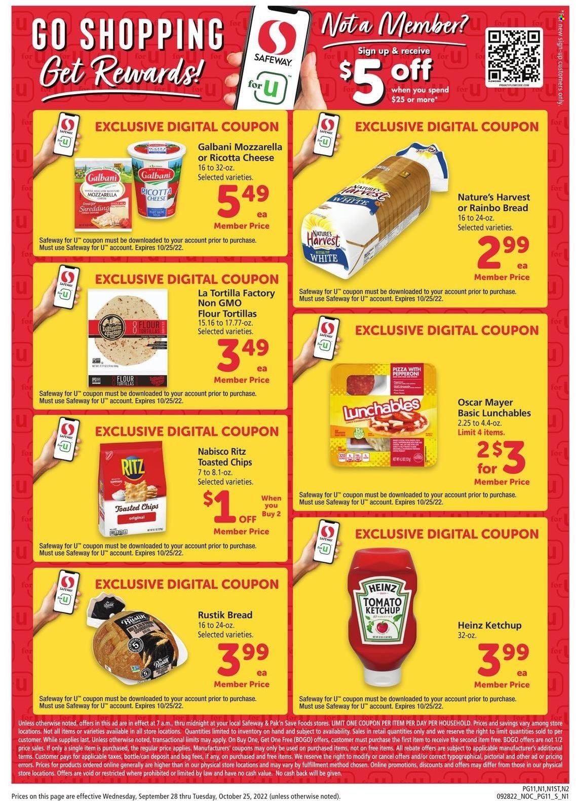 Safeway (CA, HI, OR, WA) Weekly Ad Flyer Specials September 28 to October 25, 2022