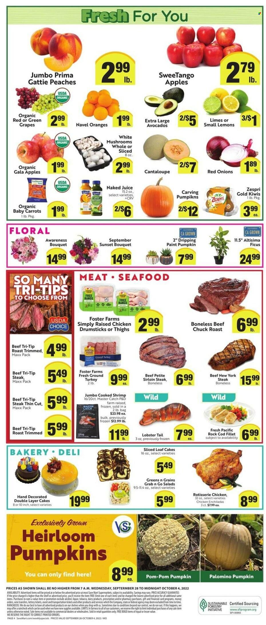 Save Mart (CA, NV) Weekly Ad Flyer Specials September 28 to October 4, 2022