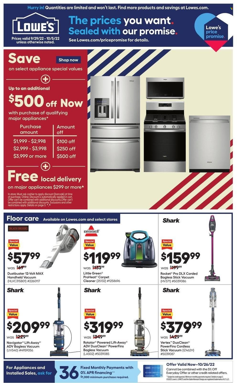 Lowe's Weekly Ad Flyer Specials September 29 to October 5, 2022