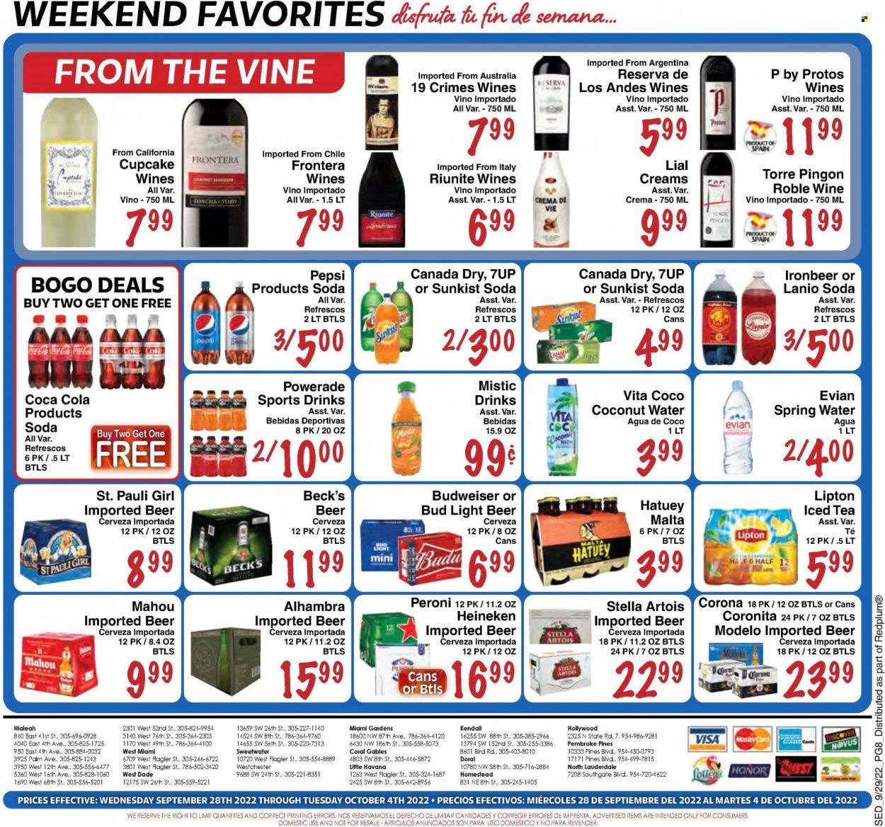 Sedano's (FL) Weekly Ad Flyer Specials September 28 to October 4, 2022