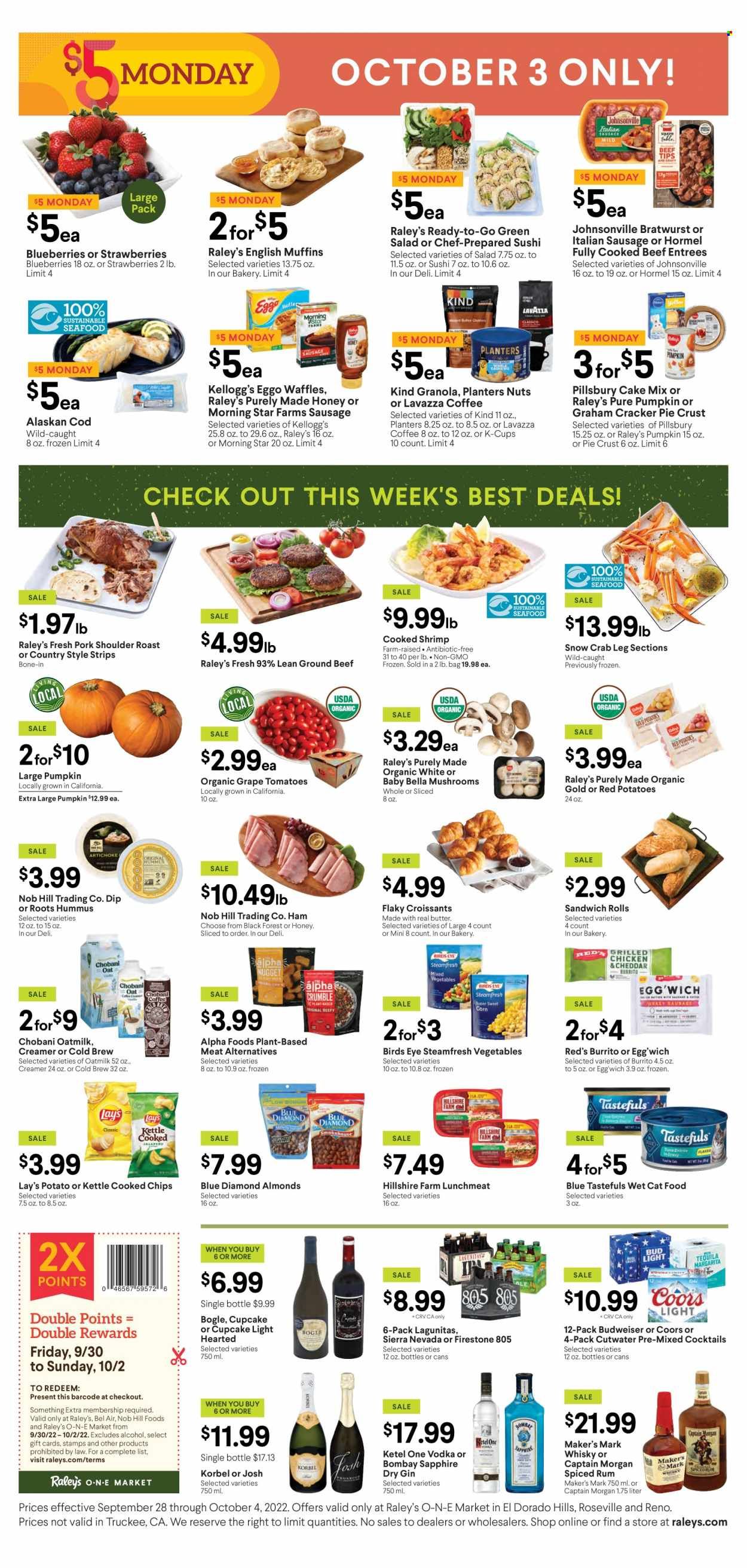 Raley's (CA, NV) Weekly Ad Flyer Specials September 28 to October 4, 2022