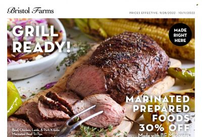 Bristol Farms (CA) Weekly Ad Flyer Specials September 28 to October 11, 2022