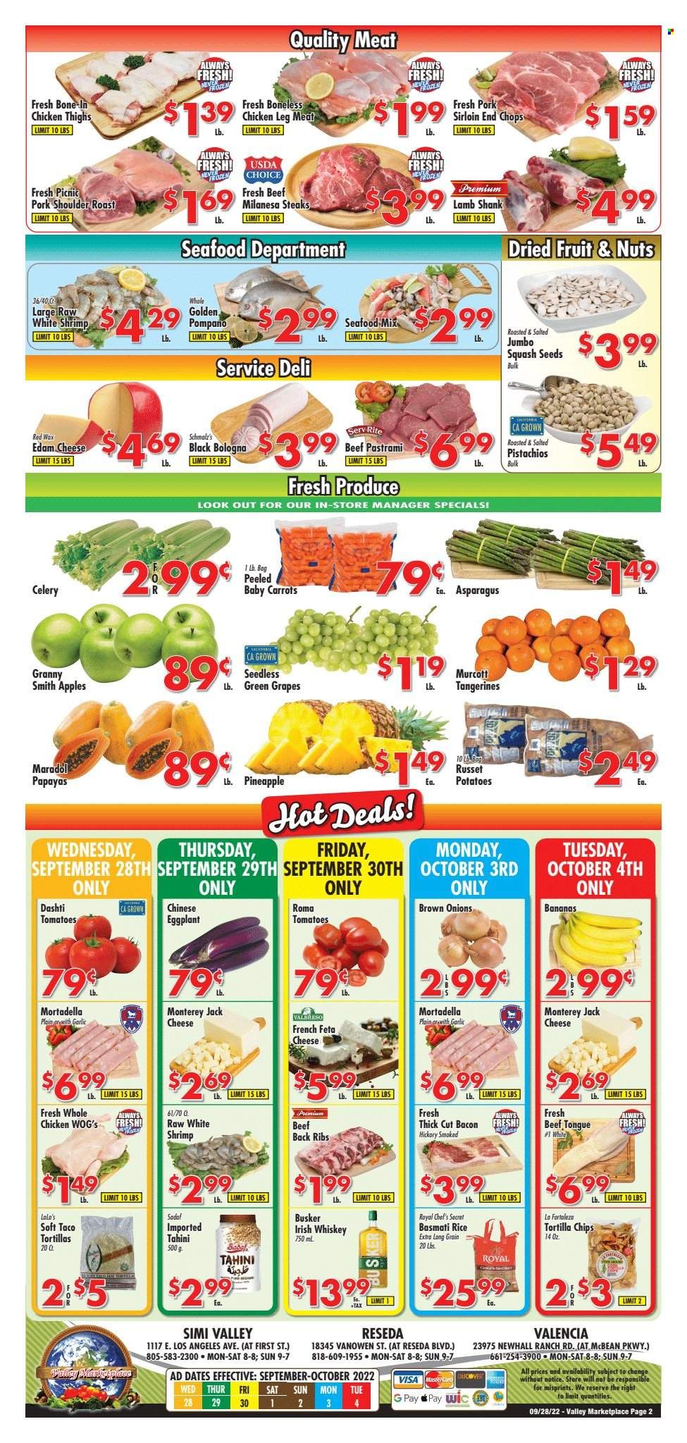 Valley Marketplace (CA) Weekly Ad Flyer Specials September 28 to October 4, 2022