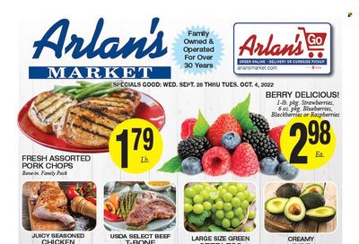 Arlan's Market (TX) Weekly Ad Flyer Specials September 28 to October 4, 2022