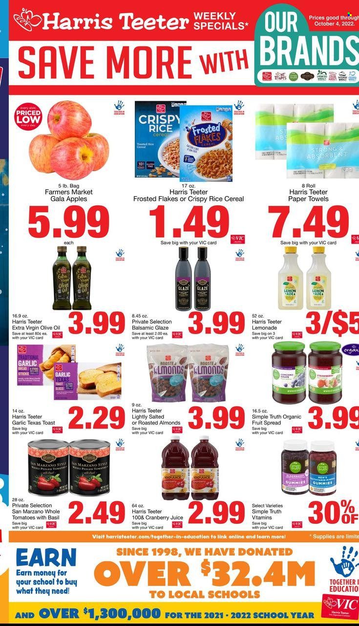 Harris Teeter Weekly Ad Flyer Specials September 28 to October 4, 2022