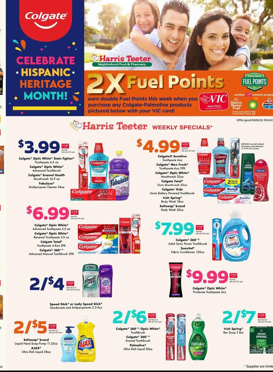 Harris Teeter Weekly Ad Flyer Specials September 28 to October 4, 2022