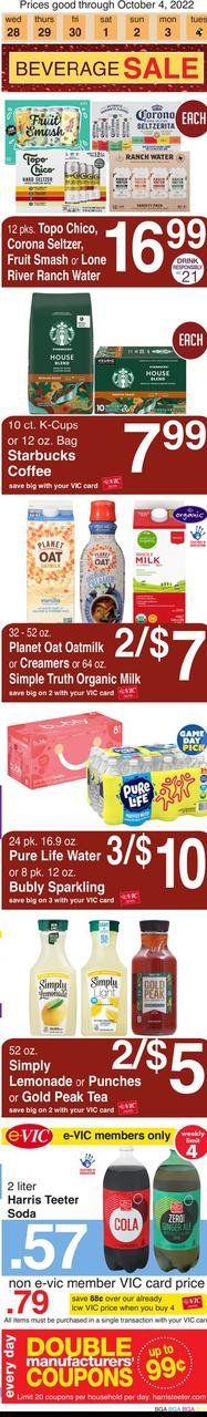 Harris Teeter Weekly Ad Flyer Specials September 28 to October 4, 2022