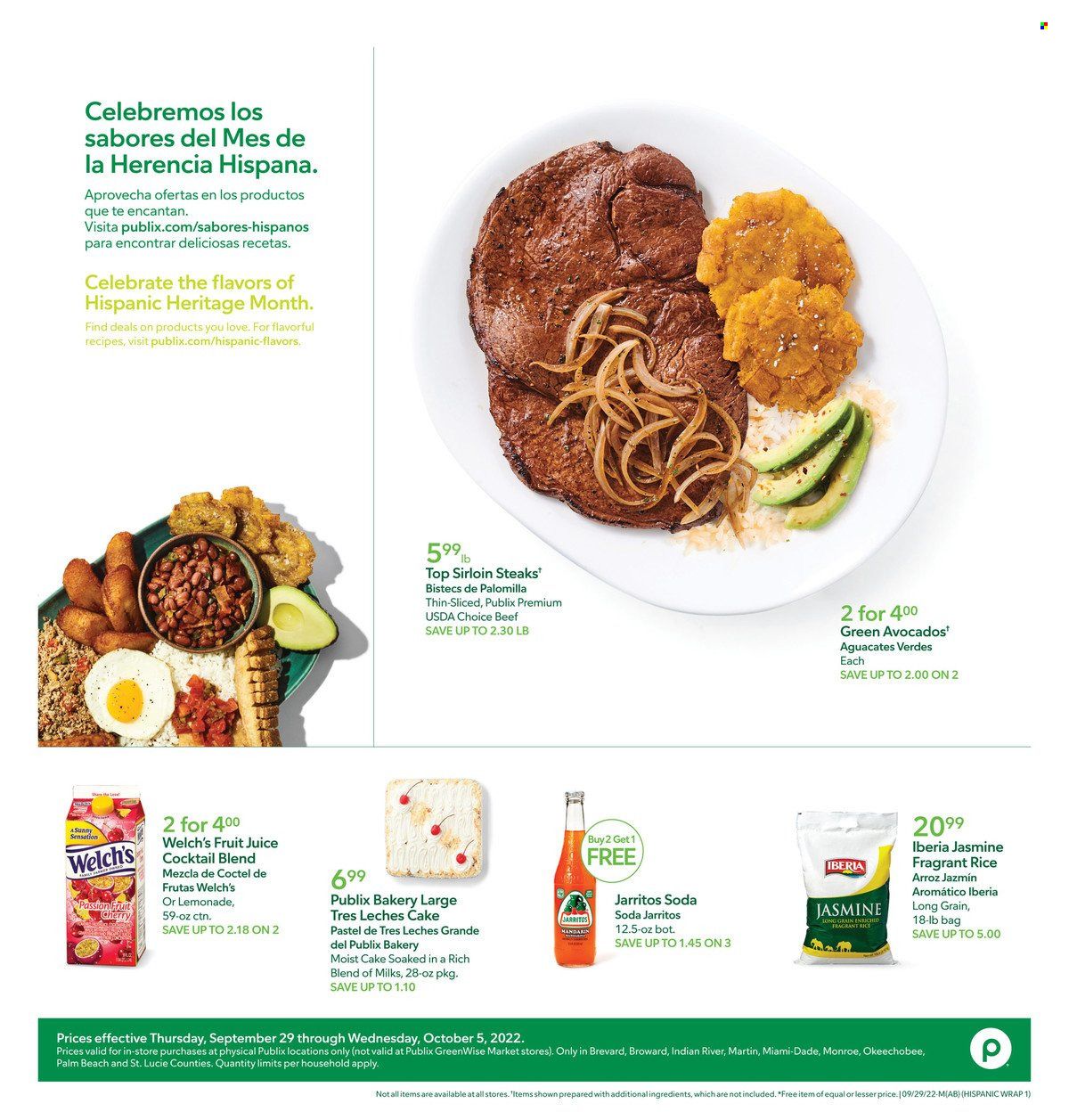 Publix (AL, FL, GA, NC, SC, TN) Weekly Ad Flyer Specials September 29 to October 5, 2022