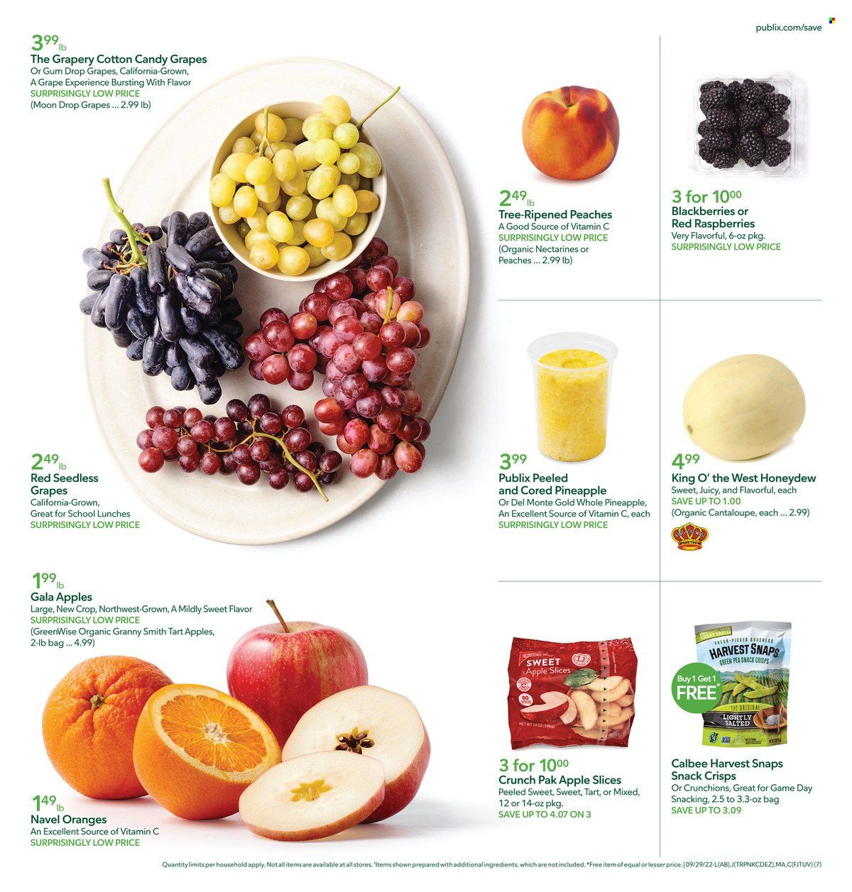 Publix (AL, FL, GA, NC, SC, TN) Weekly Ad Flyer Specials September 29 to October 5, 2022
