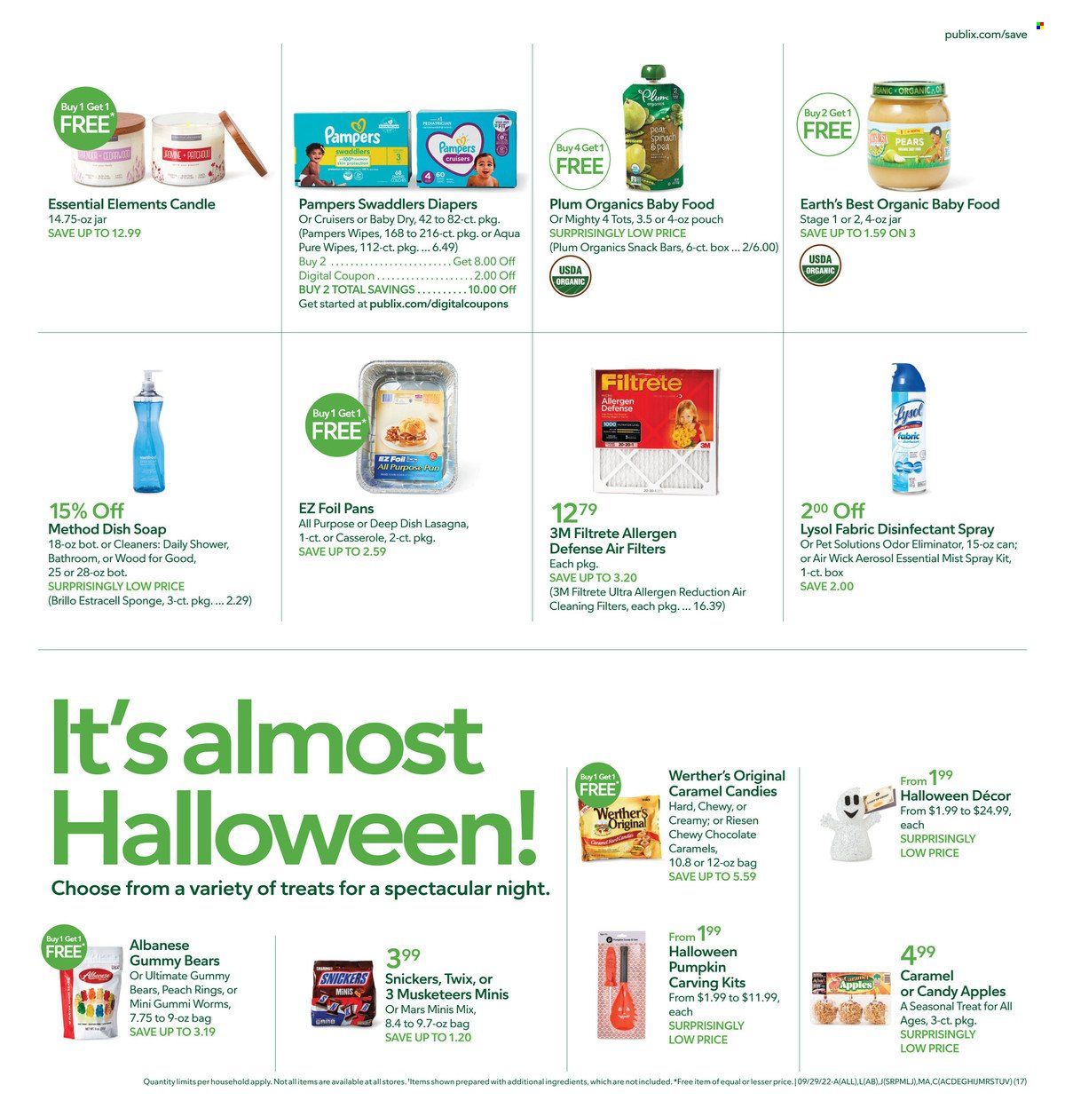 Publix (AL, FL, GA, NC, SC, TN) Weekly Ad Flyer Specials September 29 to October 5, 2022
