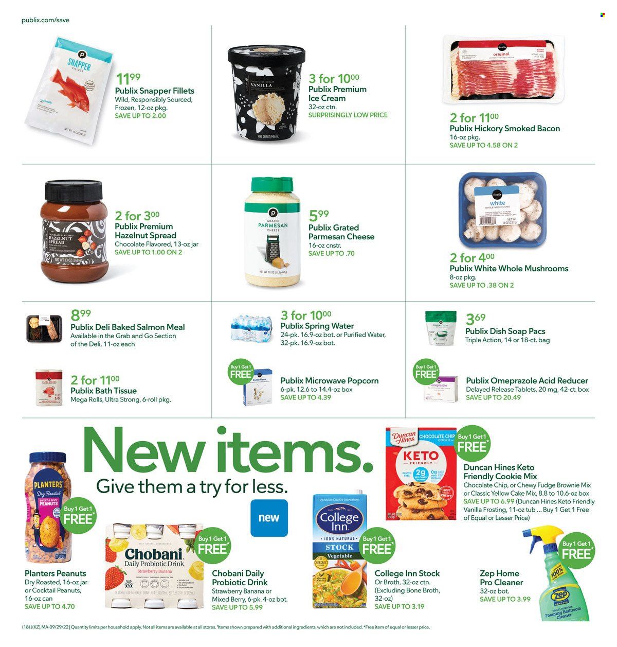 Publix (AL, FL, GA, NC, SC, TN) Weekly Ad Flyer Specials September 29 to October 5, 2022