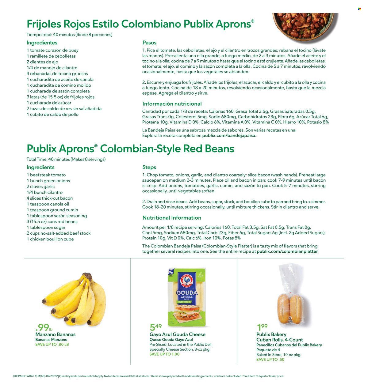 Publix (AL, FL, GA, NC, SC, TN) Weekly Ad Flyer Specials September 29 to October 5, 2022