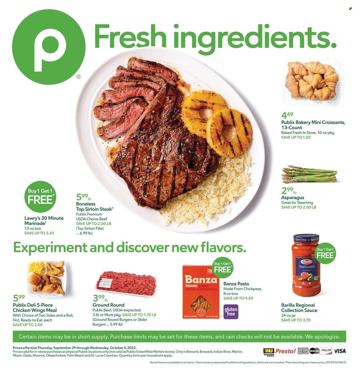 Publix (AL, FL, GA, NC, SC, TN) Weekly Ad Flyer Specials September 29 to October 5, 2022