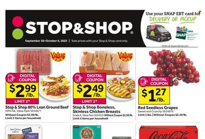 Stop & Shop (NJ) Weekly Ad Flyer Specials September 30 to October 6, 2022