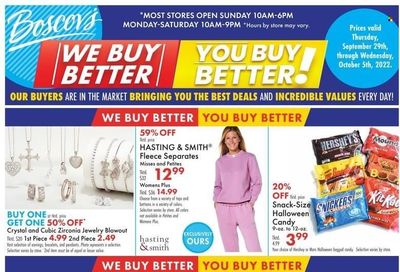 Boscov's (CT, DE, MD, NJ, NY, PA) Weekly Ad Flyer Specials September 29 to October 5, 2022