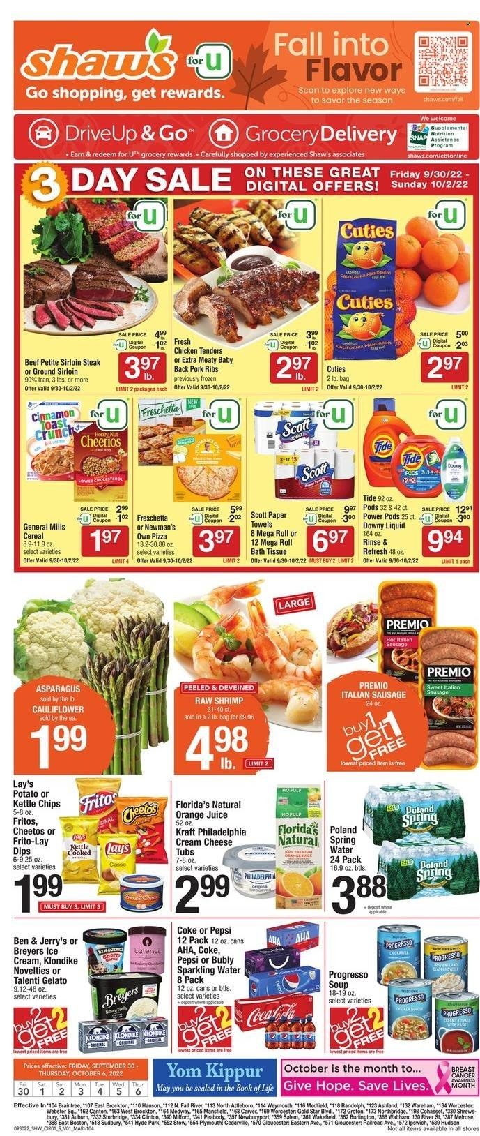 Shaw’s (MA, ME, NH, RI, VT) Weekly Ad Flyer Specials September 30 to October 6, 2022