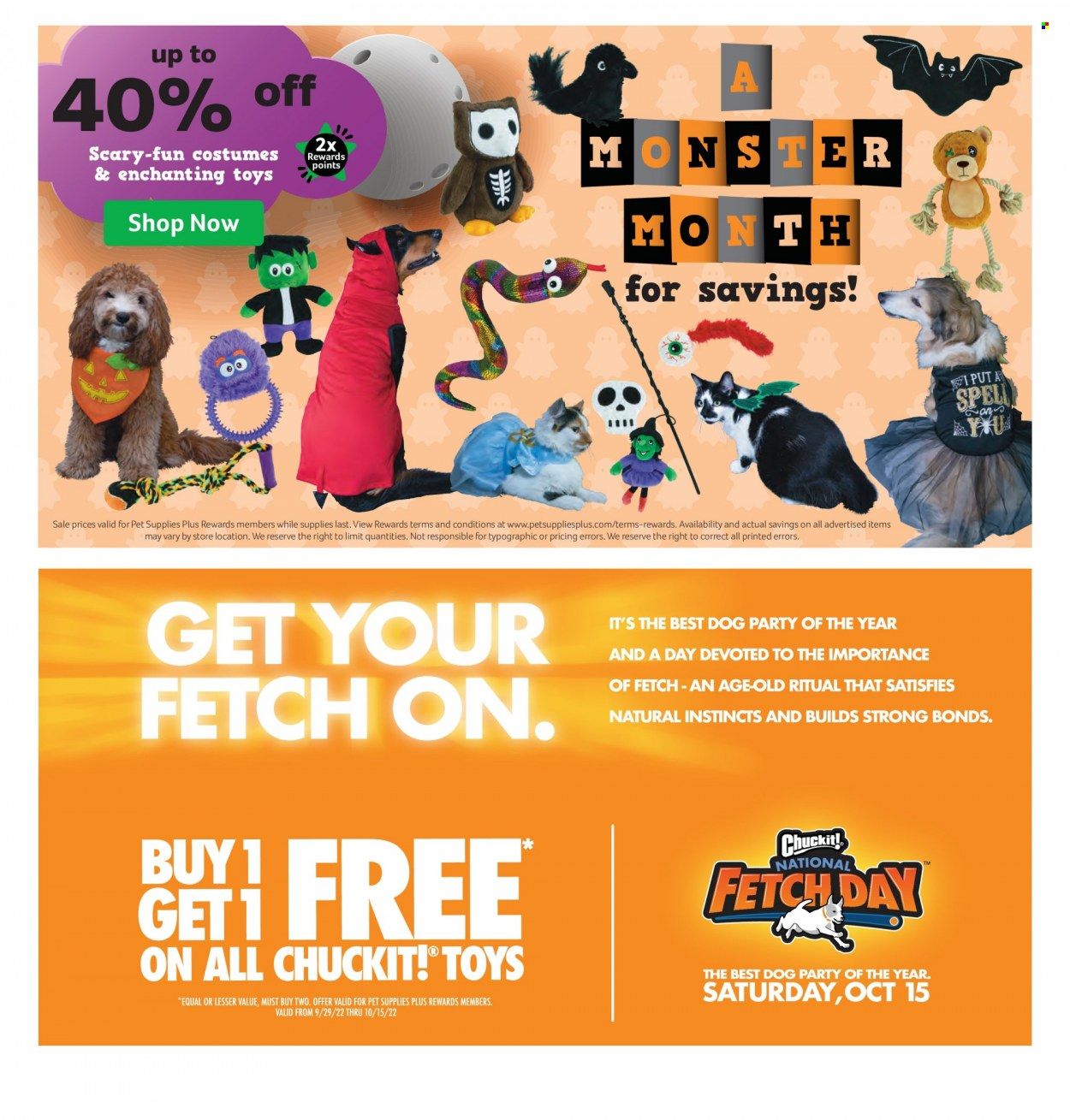 Pet Supplies Plus Weekly Ad Flyer Specials September 29 to October 26, 2022