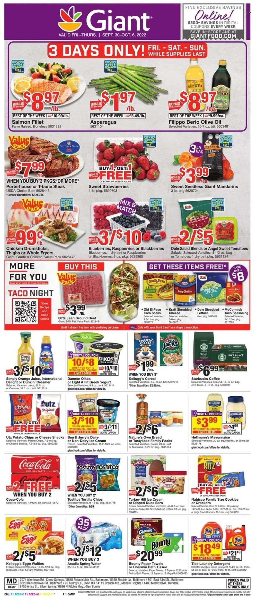 Giant Food (DE, MD, VA) Weekly Ad Flyer Specials September 30 to October 6, 2022