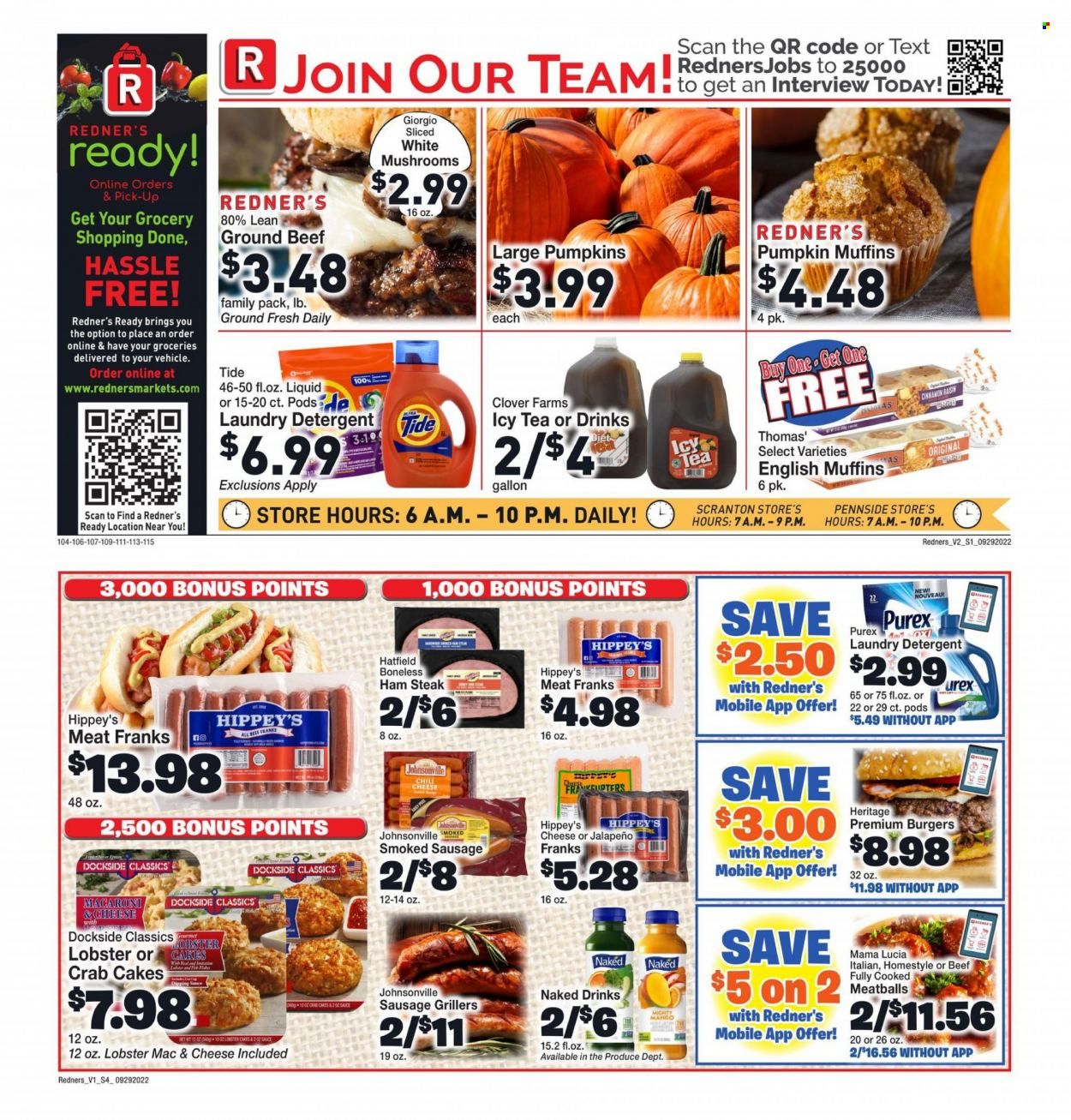 Redner's Markets (DE, MD, PA) Weekly Ad Flyer Specials September 29 to October 5, 2022