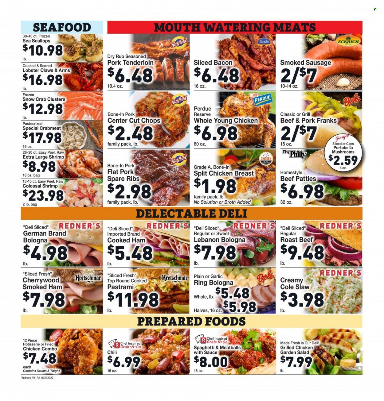 Redner's Markets (DE, MD, PA) Weekly Ad Flyer Specials September 29 to October 5, 2022