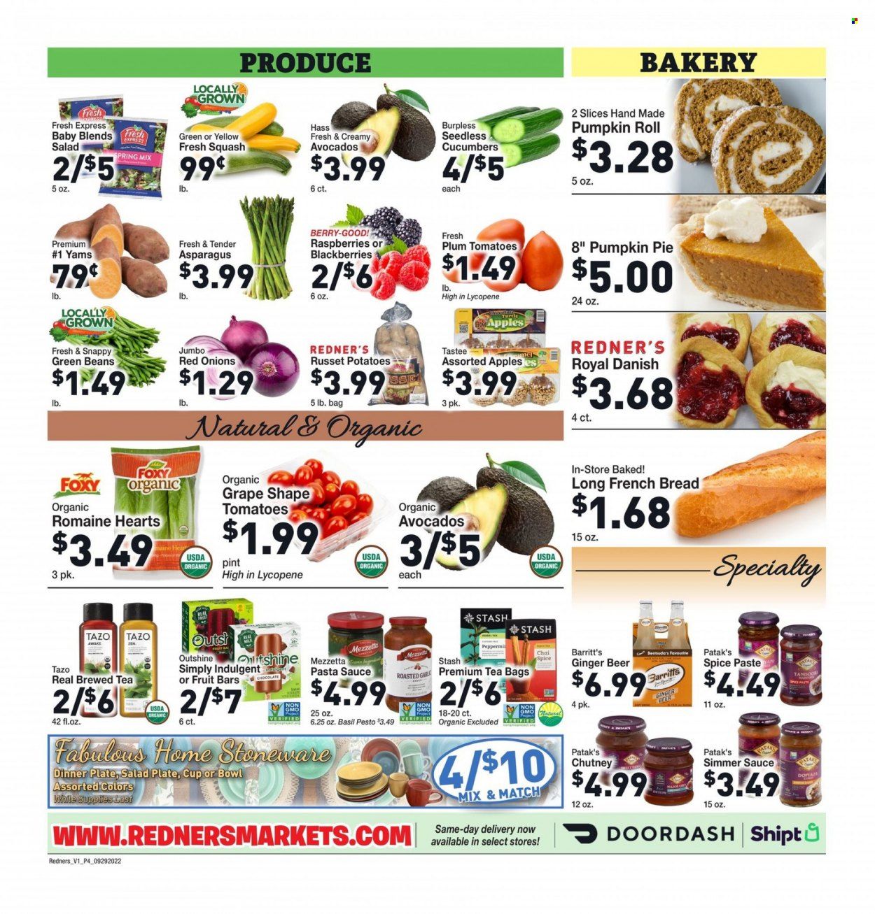 Redner's Markets (DE, MD, PA) Weekly Ad Flyer Specials September 29 to October 5, 2022