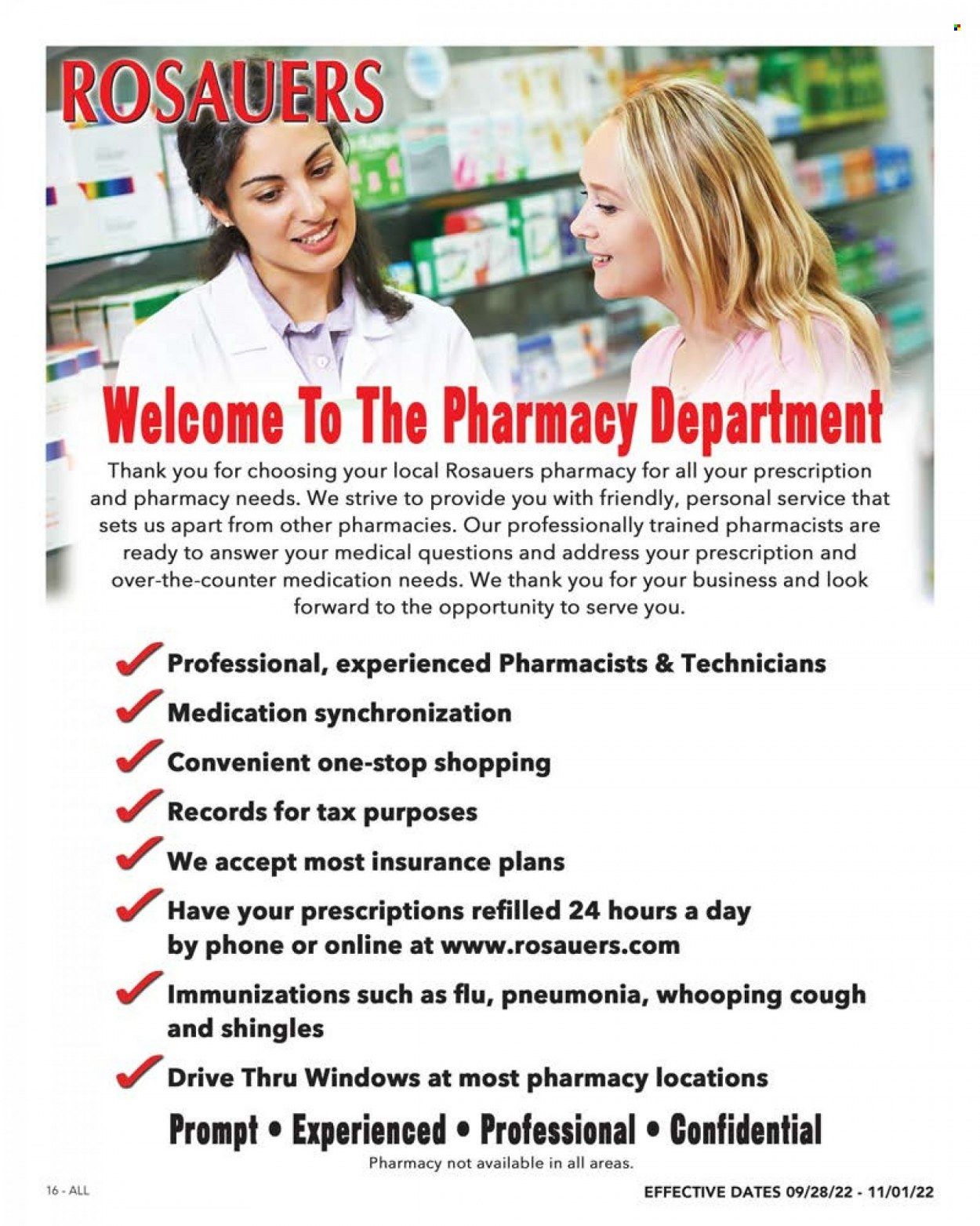 Rosauers (ID, MT, OR, WA) Weekly Ad Flyer Specials September 28 to November 1, 2022