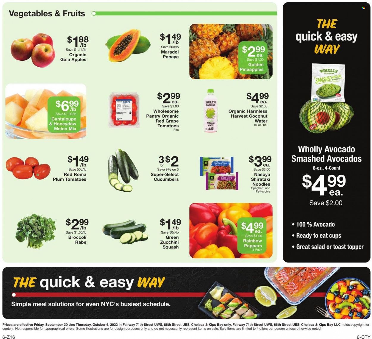 Fairway Market (CT, NJ, NY) Weekly Ad Flyer Specials September 30 to October 6, 2022
