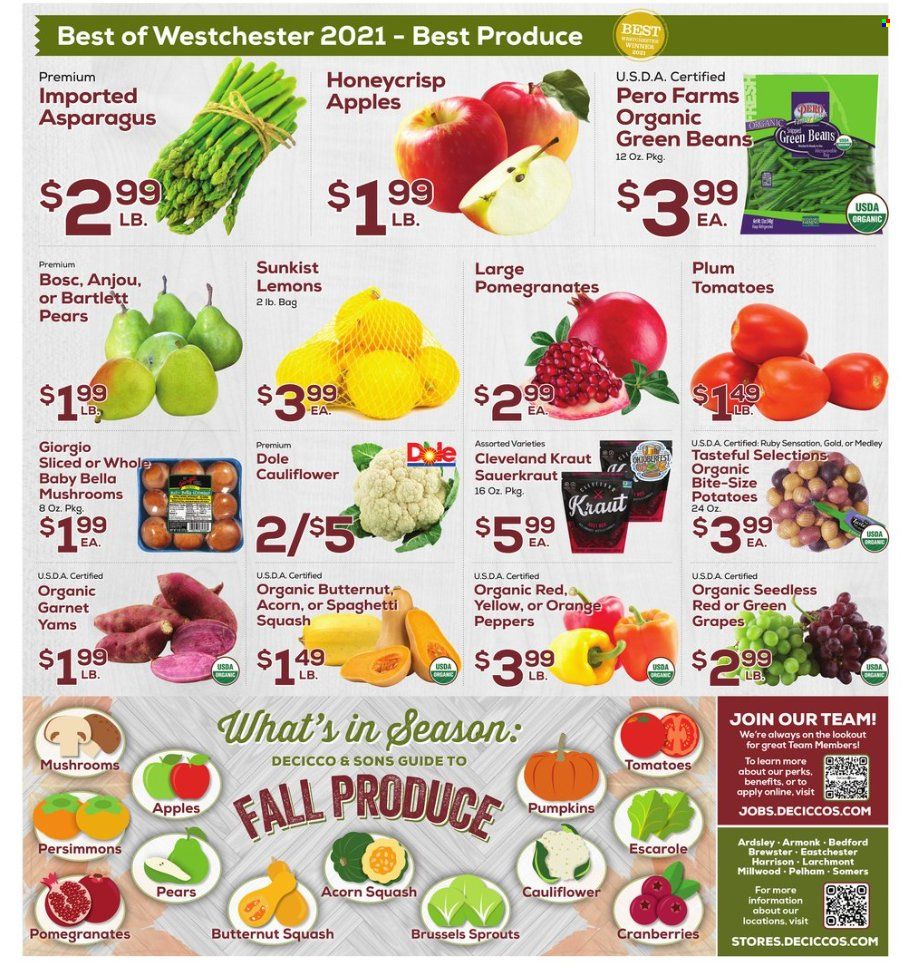 DeCicco & Sons (NY) Weekly Ad Flyer Specials September 30 to October 6, 2022