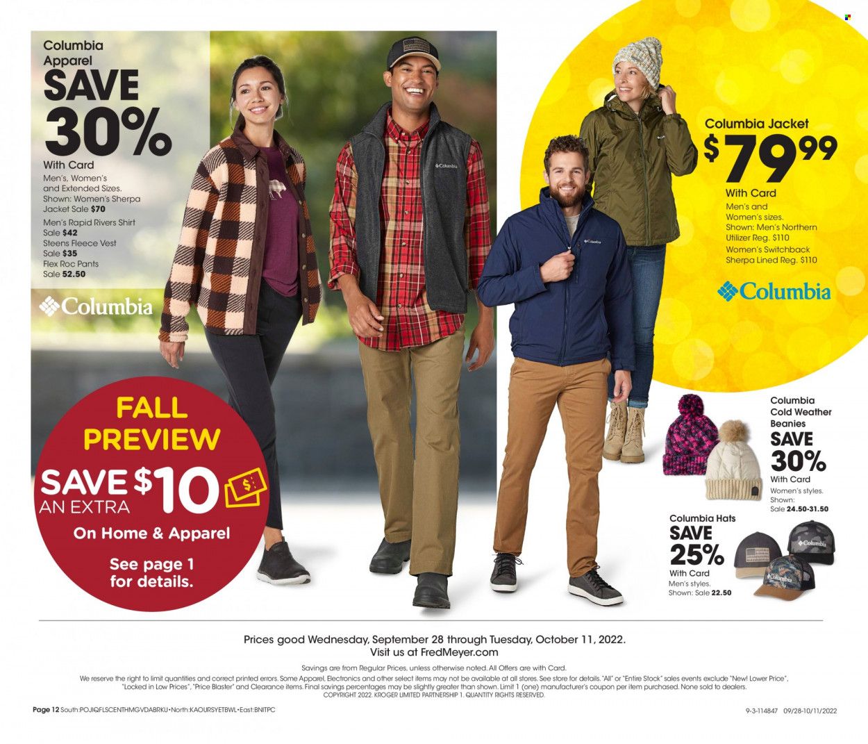 Fred Meyer Weekly Ad Flyer Specials September 28 to October 11, 2022