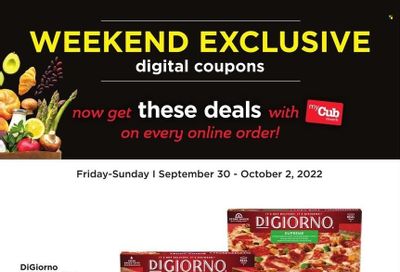 Cub Foods (MN) Weekly Ad Flyer Specials September 30 to October 2, 2022