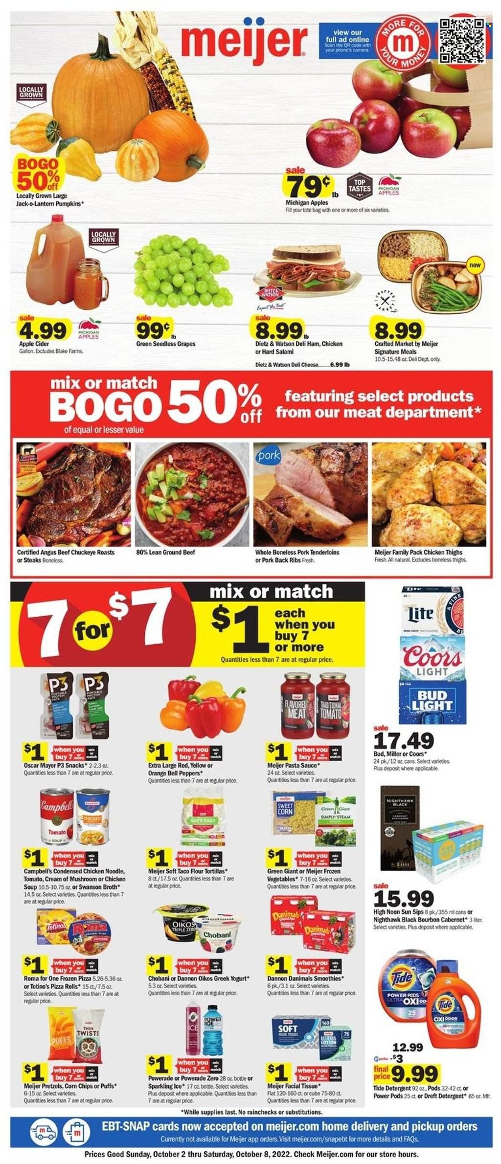 Meijer (MI) Weekly Ad Flyer Specials October 2 to October 8, 2022