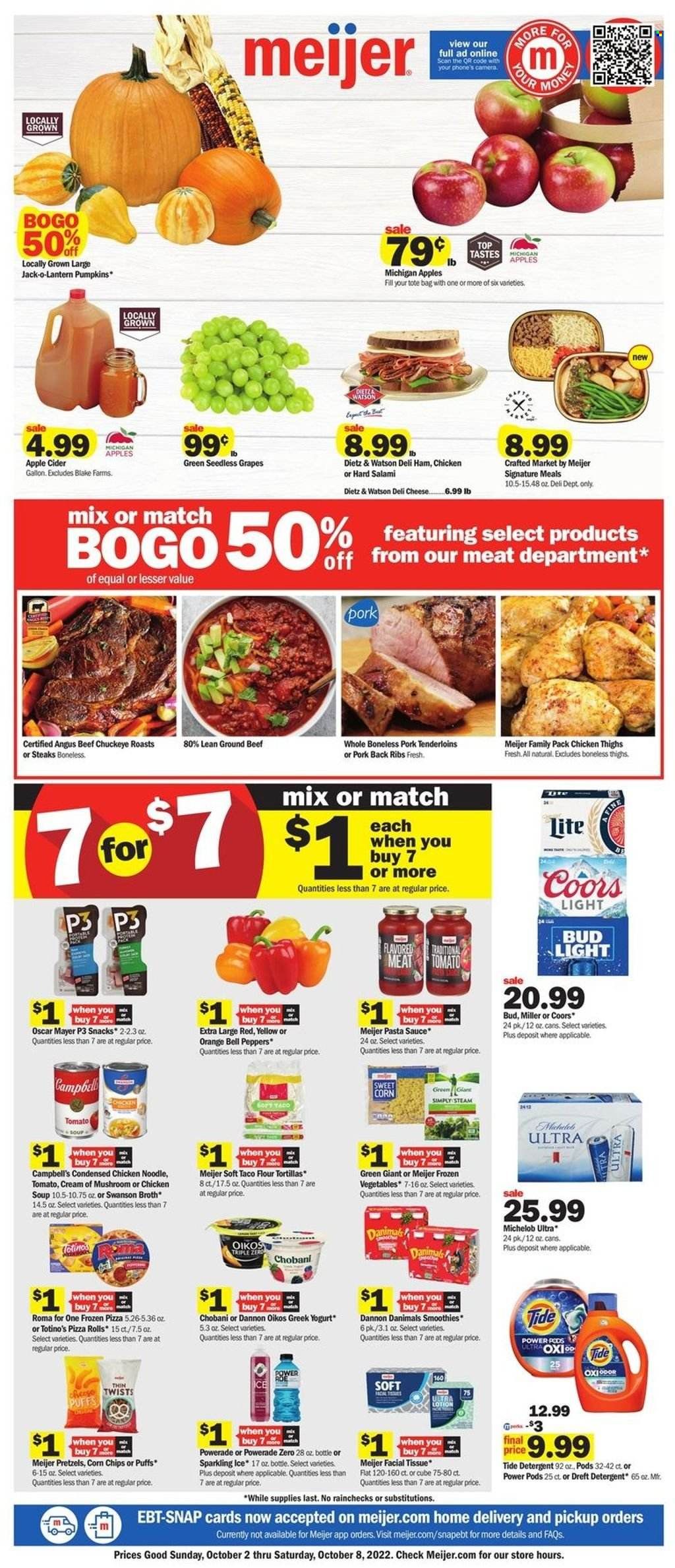 Meijer (OH) Weekly Ad Flyer Specials October 2 to October 8, 2022
