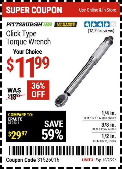 Harbor Freight Weekly Ad Flyer Specials September 30 to October 2, 2022