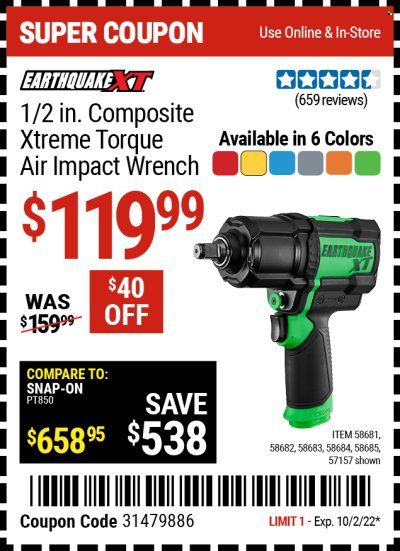 Harbor Freight Weekly Ad Flyer Specials September 30 to October 2, 2022