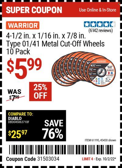 Harbor Freight Weekly Ad Flyer Specials September 30 to October 2, 2022