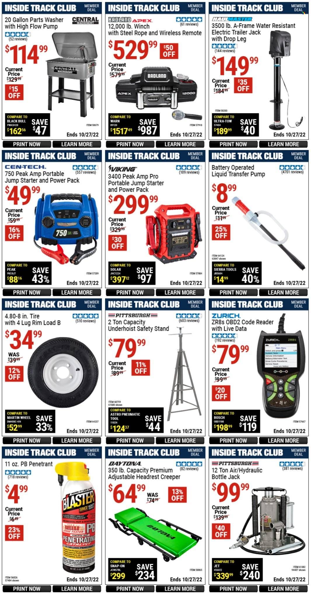 Harbor Freight Weekly Ad Flyer Specials September 30 to October 27, 2022