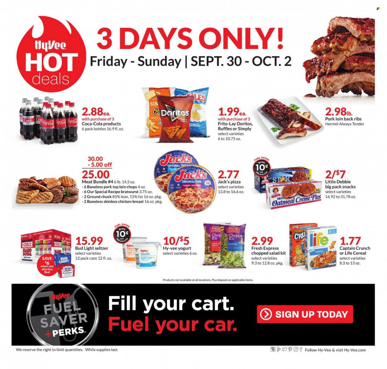 Hy-Vee (IA, IL, MN, MO, SD) Weekly Ad Flyer Specials September 30 to October 2, 2022