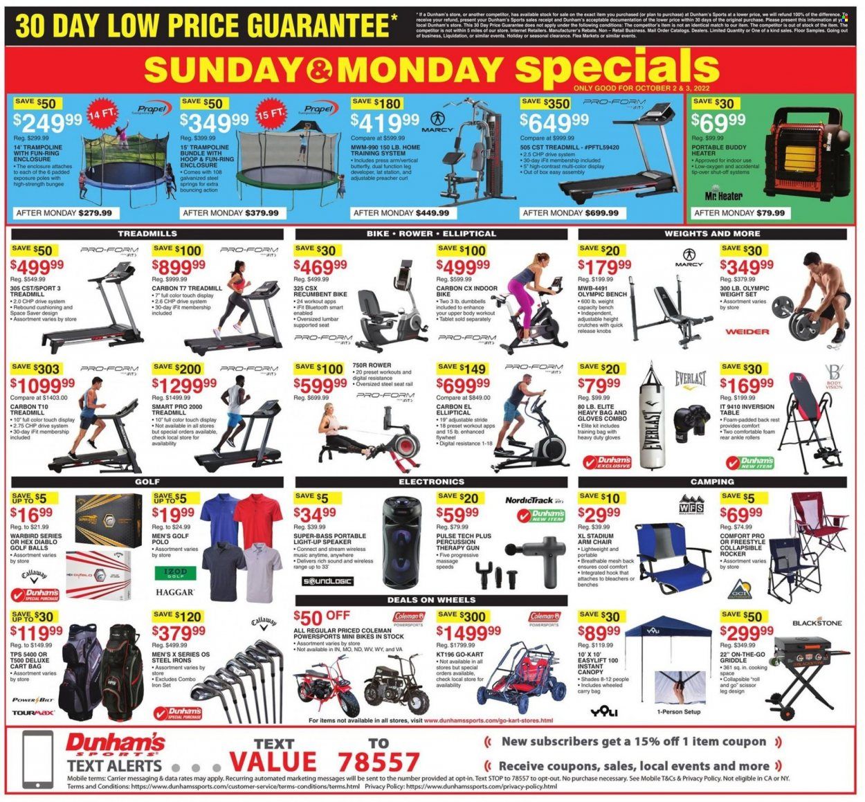 Dunham's Sports Weekly Ad Flyer Specials October 1 to October 6, 2022