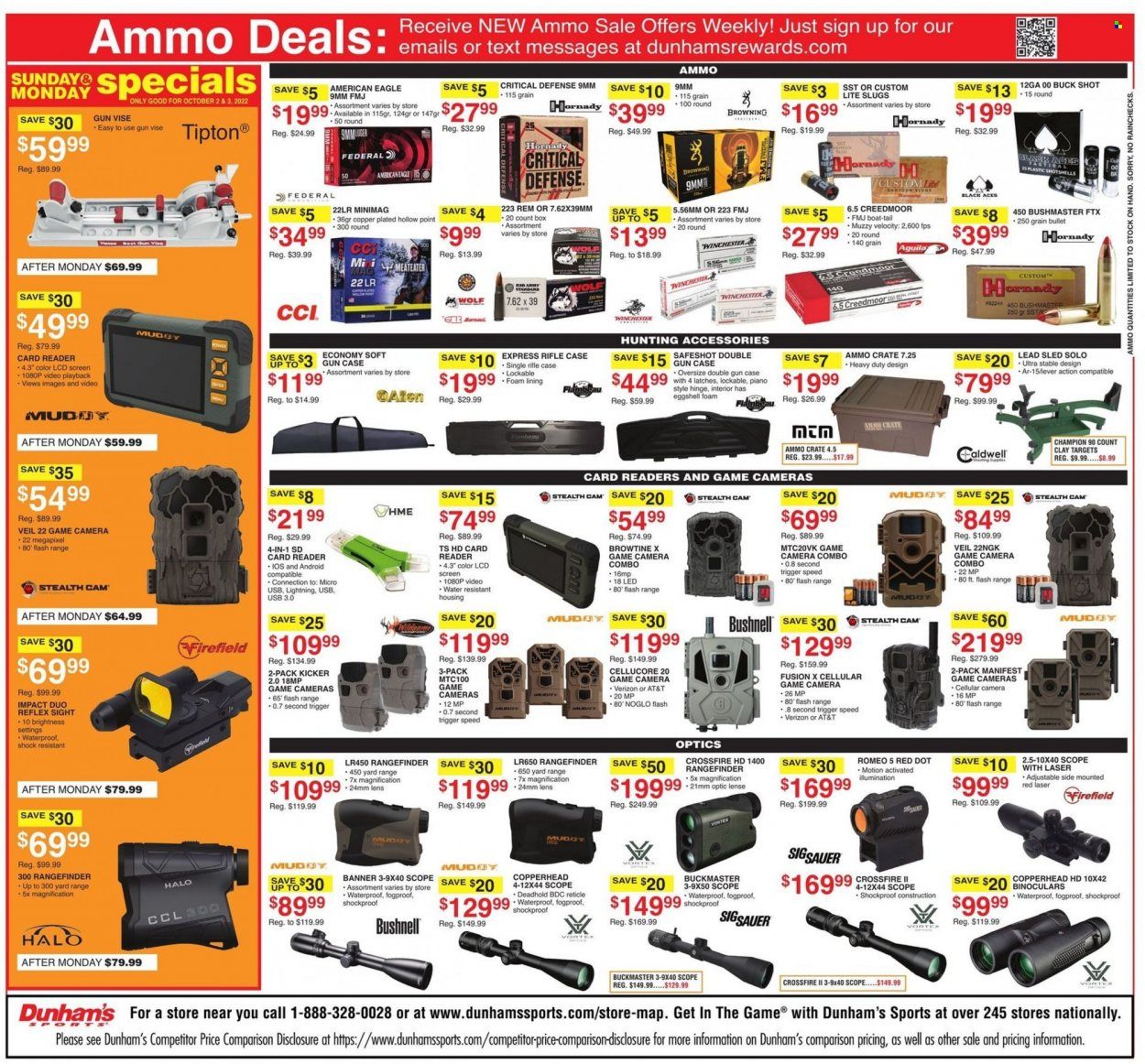 Dunham's Sports Weekly Ad Flyer Specials October 1 to October 6, 2022