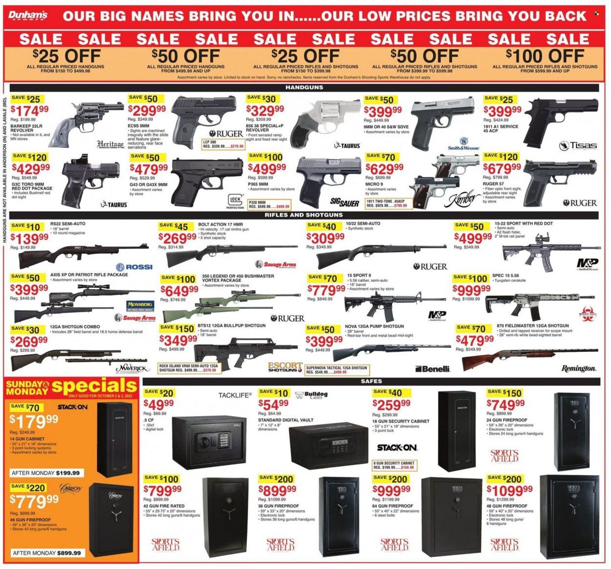 Dunham's Sports Weekly Ad Flyer Specials October 1 to October 6, 2022