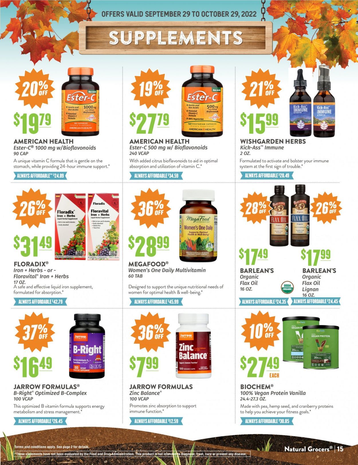 Natural Grocers Weekly Ad Flyer Specials September 29 to October 29, 2022