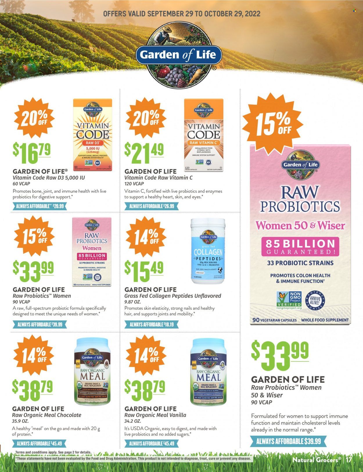 Natural Grocers Weekly Ad Flyer Specials September 29 to October 29, 2022