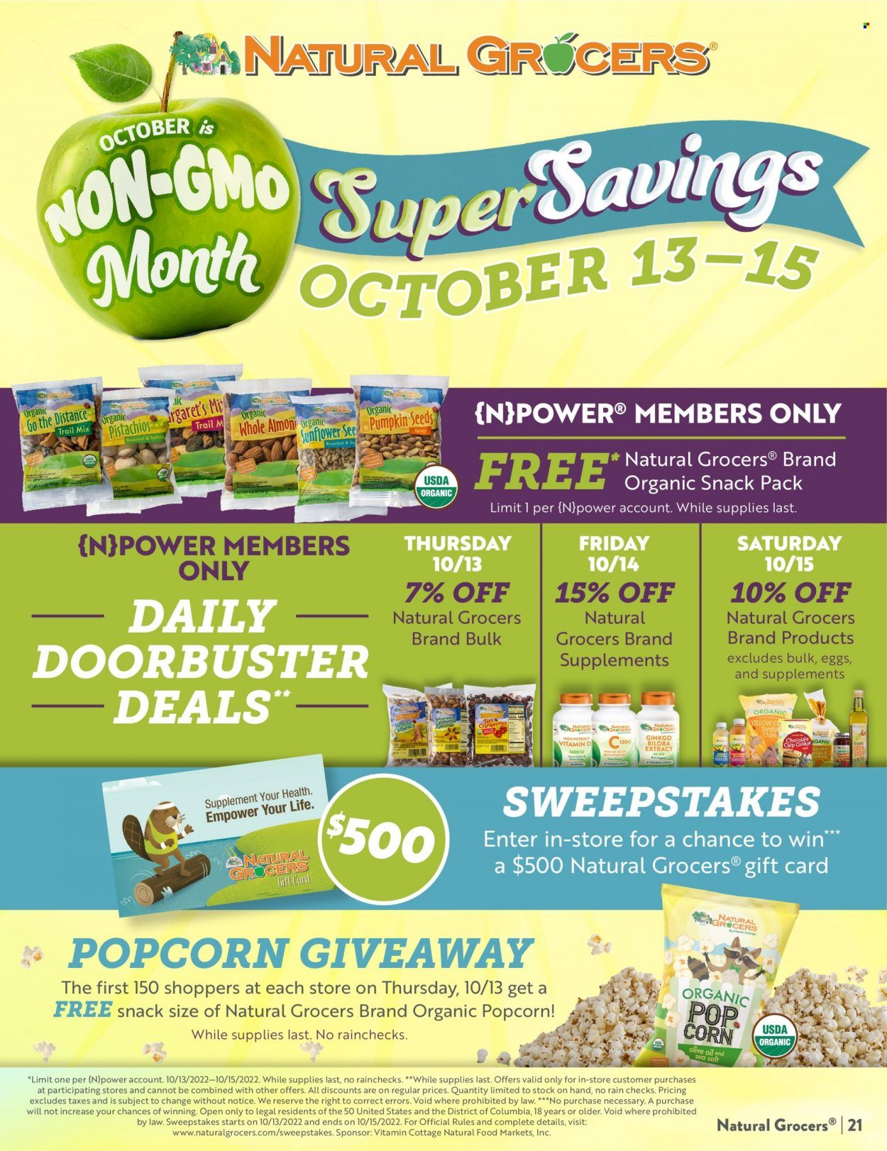 Natural Grocers Weekly Ad Flyer Specials September 29 to October 29, 2022